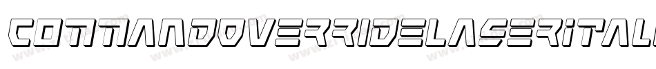CommandOverrideLaserItalic-Mg4n字体转换