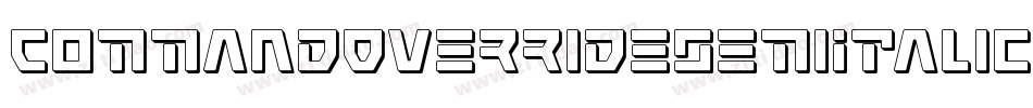 CommandOverrideSemiItalic-w0nw字体转换