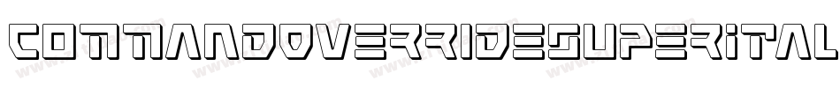 CommandOverrideSuperItalic-7JnB字体转换