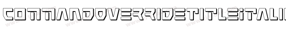 CommandOverrideTitleItalic-dRmx字体转换