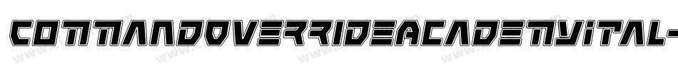 CommandOverrideAcademyItal-rLO9字体转换