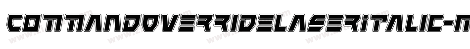 CommandOverrideLaserItalic-Mg4n字体转换