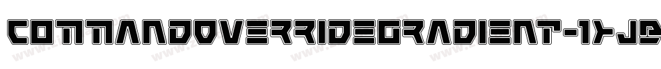 CommandOverrideGradient-1xJB字体转换