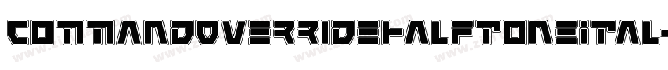 CommandOverrideHalftoneItal-8GlJ字体转换