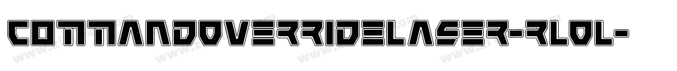 CommandOverrideLaser-rLOL字体转换