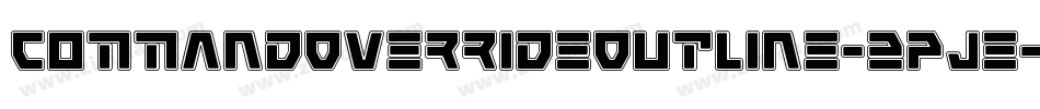 CommandOverrideOutline-2pJe字体转换