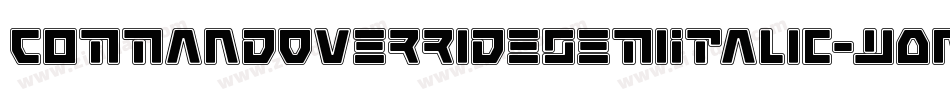 CommandOverrideSemiItalic-w0nw字体转换