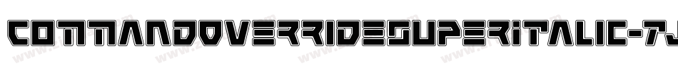 CommandOverrideSuperItalic-7JnB字体转换