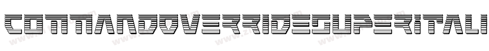 CommandOverrideSuperItalic-7JnB字体转换