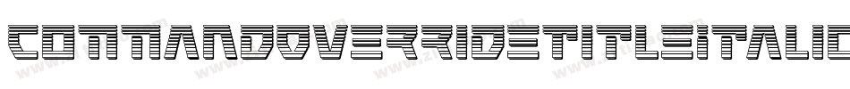 CommandOverrideTitleItalic-dRmx字体转换