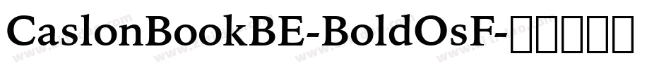 CaslonBookBE-BoldOsF字体转换