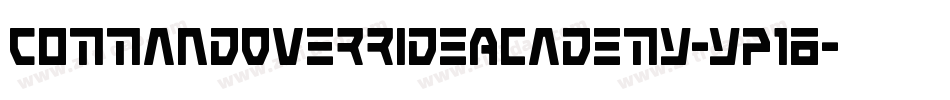 CommandOverrideAcademy-Yp18字体转换