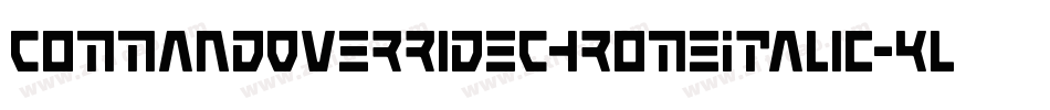 CommandOverrideChromeItalic-KLgD字体转换