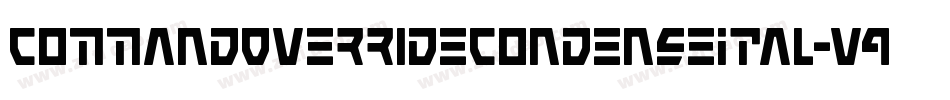 CommandOverrideCondenseItal-v9DD字体转换