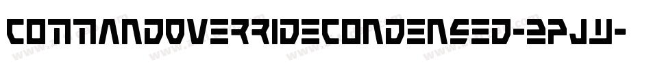 CommandOverrideCondensed-2pJw字体转换