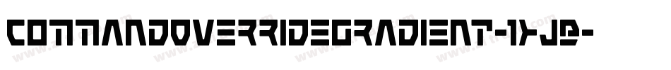 CommandOverrideGradient-1xJB字体转换
