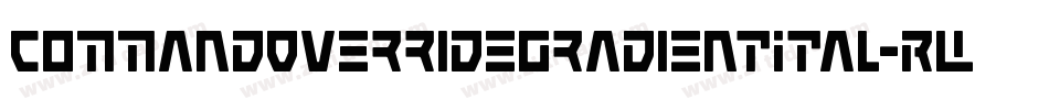CommandOverrideGradientItal-RWE6字体转换