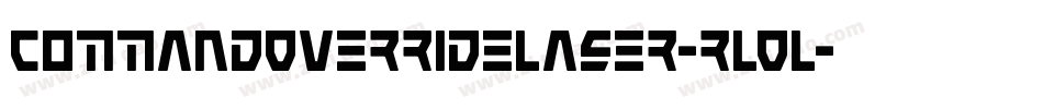 CommandOverrideLaser-rLOL字体转换