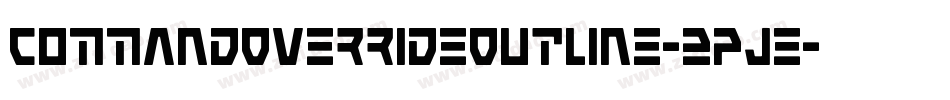 CommandOverrideOutline-2pJe字体转换