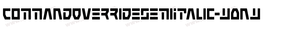 CommandOverrideSemiItalic-w0nw字体转换