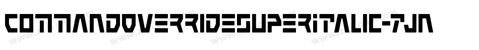 CommandOverrideSuperItalic-7JnB字体转换