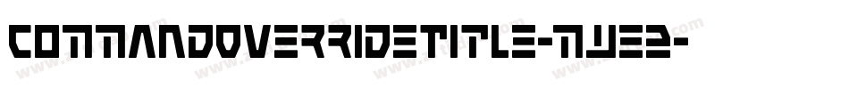 CommandOverrideTitle-mwe2字体转换