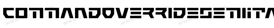 CommandOverrideSemiItalic-w0nw字体转换