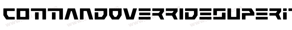 CommandOverrideSuperItalic-7JnB字体转换