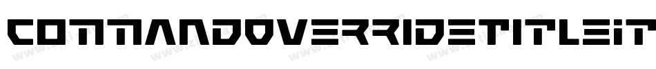 CommandOverrideTitleItalic-dRmx字体转换