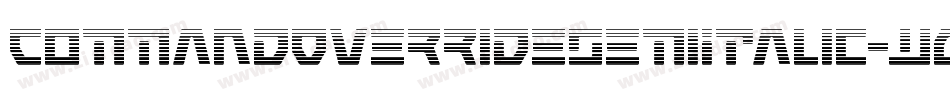 CommandOverrideSemiItalic-w0nw字体转换