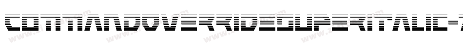 CommandOverrideSuperItalic-7JnB字体转换