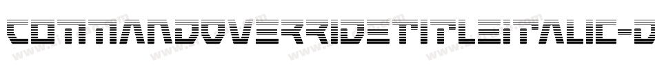 CommandOverrideTitleItalic-dRmx字体转换