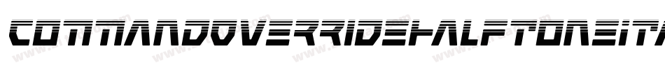 CommandOverrideHalftoneItal-8GlJ字体转换