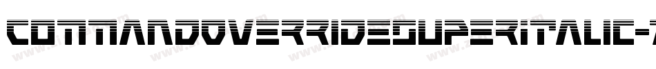 CommandOverrideSuperItalic-7JnB字体转换