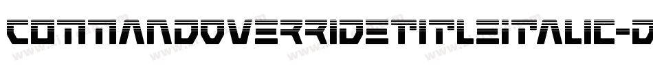 CommandOverrideTitleItalic-dRmx字体转换