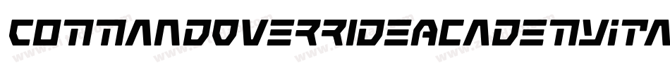 CommandOverrideAcademyItal-rLO9字体转换