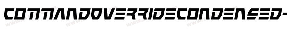 CommandOverrideCondensed-2pJw字体转换