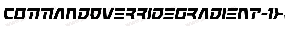 CommandOverrideGradient-1xJB字体转换