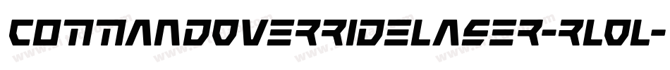 CommandOverrideLaser-rLOL字体转换