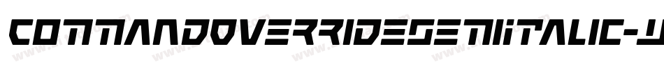 CommandOverrideSemiItalic-w0nw字体转换