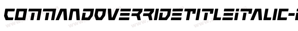 CommandOverrideTitleItalic-dRmx字体转换