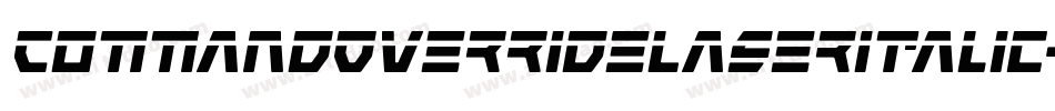 CommandOverrideLaserItalic-Mg4n字体转换