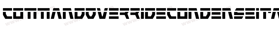 CommandOverrideCondenseItal-v9DD字体转换