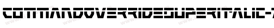 CommandOverrideSuperItalic-7JnB字体转换