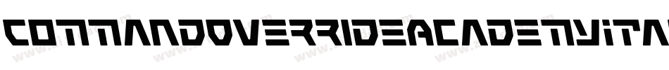 CommandOverrideAcademyItal-rLO9字体转换
