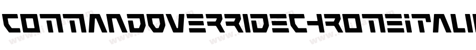 CommandOverrideChromeItalic-KLgD字体转换