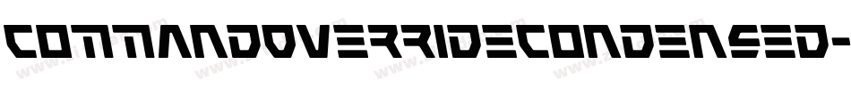 CommandOverrideCondensed-2pJw字体转换