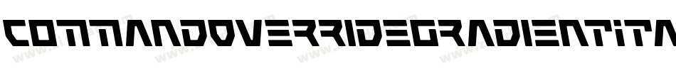 CommandOverrideGradientItal-RWE6字体转换