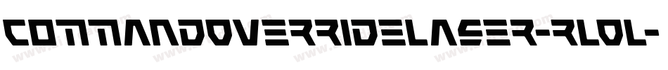 CommandOverrideLaser-rLOL字体转换