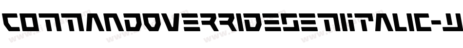 CommandOverrideSemiItalic-w0nw字体转换